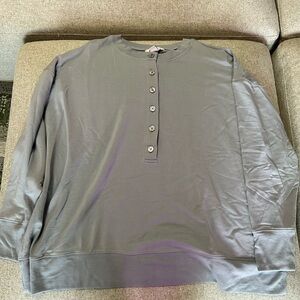 Athleta Button Sweatershirt